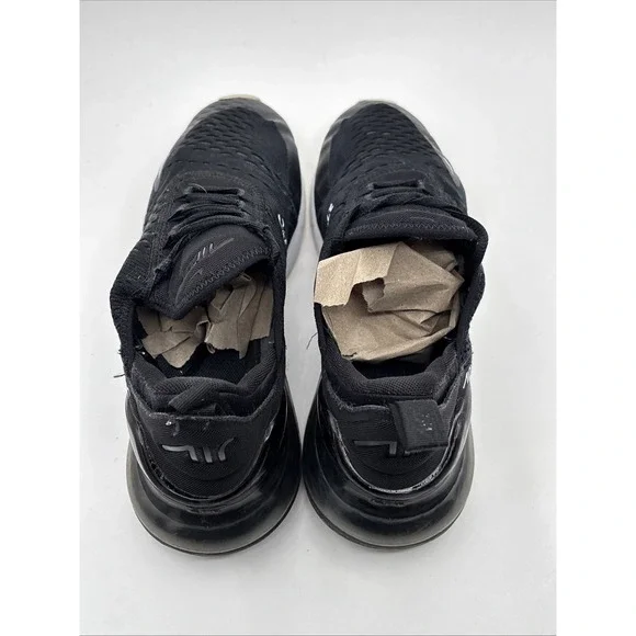 Nike Air Max 270 (GS) Black Running Shoes 943345-001 Size 7Y W 5.5 - Picture 10 of 11